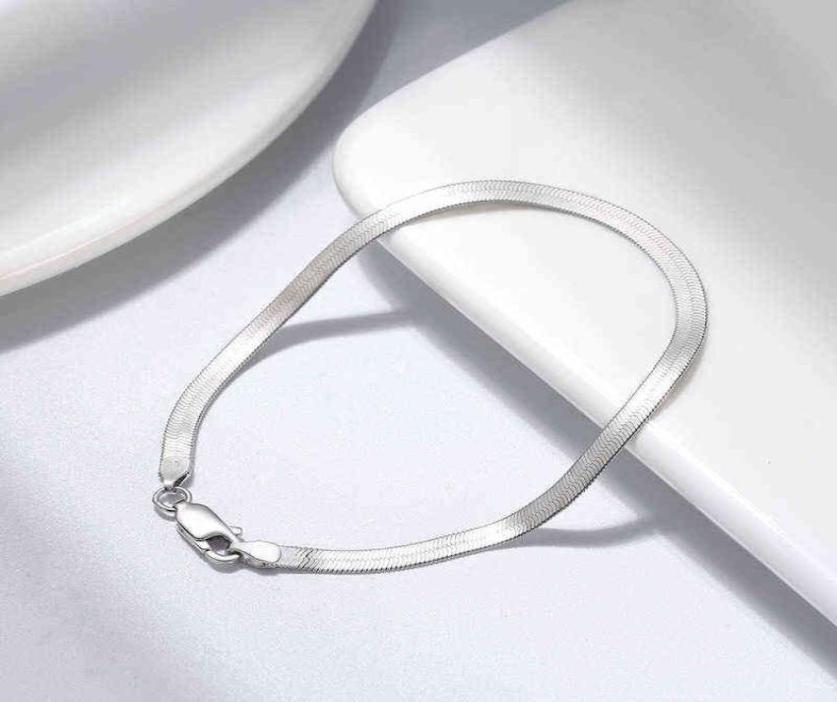 Ins Style 925 Sterling Silver Bracelet 4mm20cm Blade Bone for Men & Women Jewelry Gifts3133708
Ins Style 925 Sterling Silver Bracelet 4mm20cm Blade Bone for Men & Women Jewelry Gifts3133708