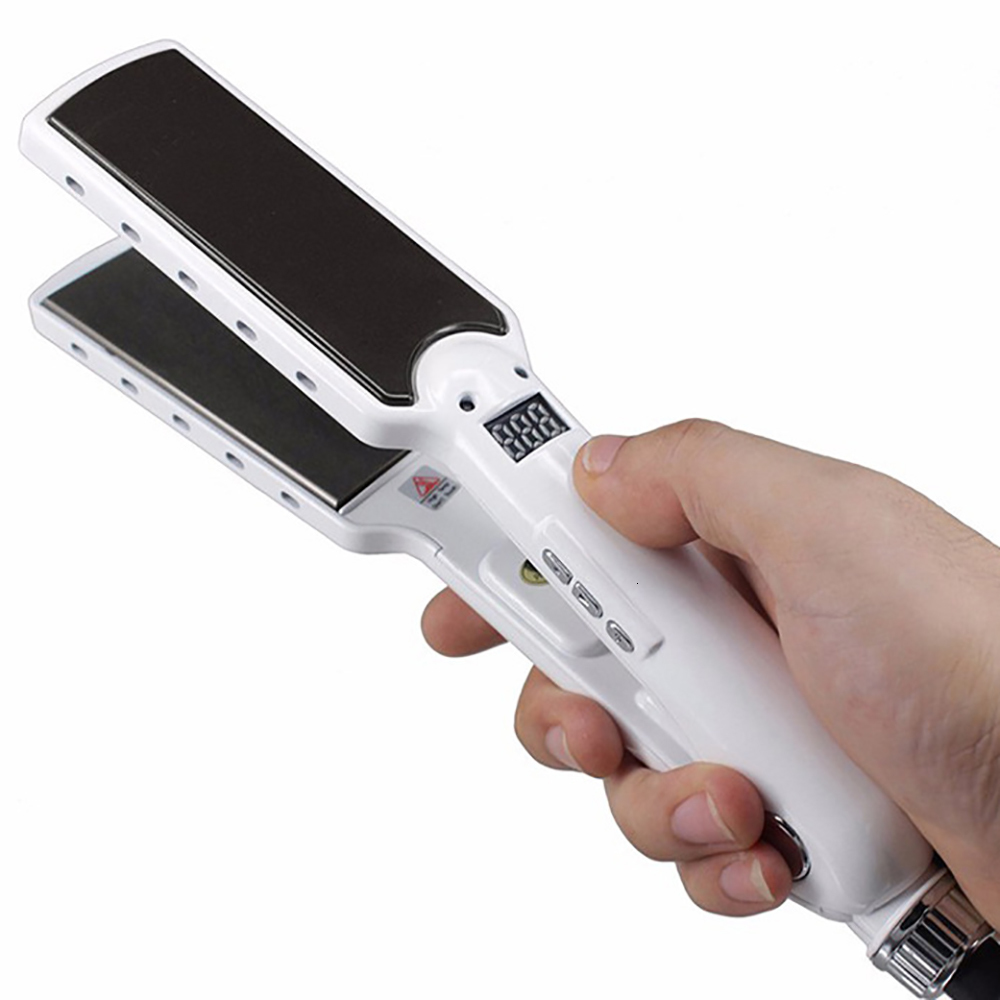 Hair Straighteners 1.5 Inch Alloy Plate Hair Straightener MCH Fast Heating Straighter 480F Professional Flat Iron LCD Display Styling Tool 230626