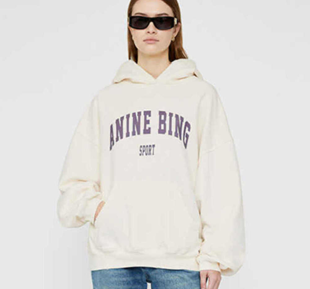 23ss Anine Bing Harvey Designer Sweatshirt fashion Hooded Purple fashion cool Letters Print Hoodies Designer Loose Fleece Hoodies Fashion Pullovers free-shipping, Creamy-white
23ss Anine Bing Harvey Designer Sweatshirt fashion Hooded Purple fashion cool Letters Print Hoodies Designer Loose Fleece Hoodies Fashion Pullovers free-shipping, Creamy-white