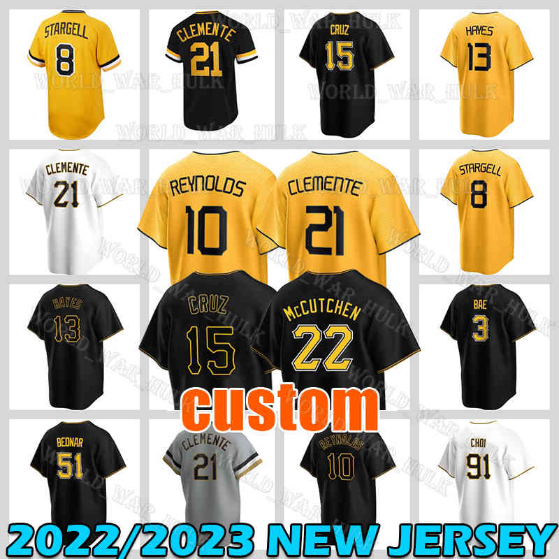 2023 City Connect Jersey Andrew 22 McCutchen 21 Roberto Clemente Willie Stargell Pittsburghs Dave Parker 15 Oneil Cruz Bryan Reynolds Pirates Barry Bonds Connor Joe, Men retro jersey(h d)
2023 City Connect Jersey Andrew 22 McCutchen 21 Roberto Clemente Willie Stargell Pittsburghs Dave Parker 15 Oneil Cruz Bryan Reynolds Pirates Barry Bonds Connor Joe, Men retro jersey(h d)
