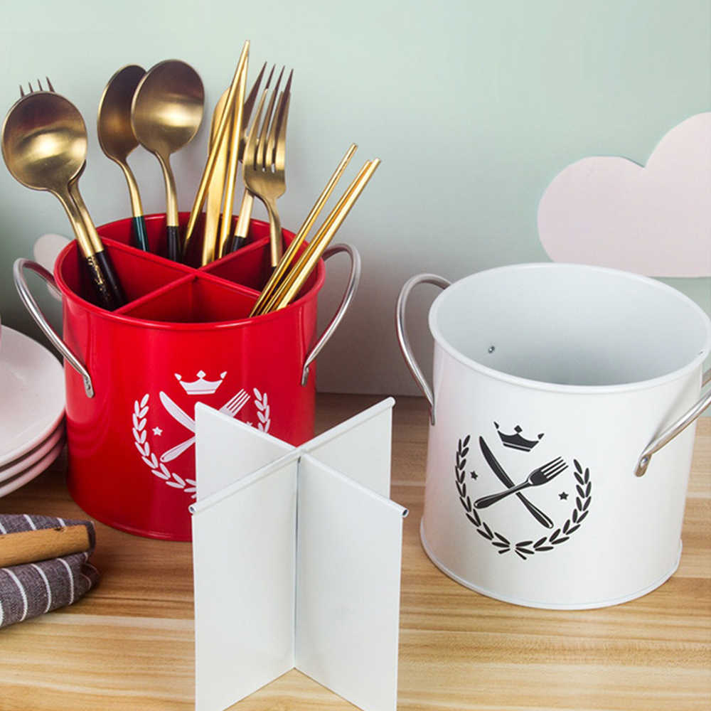 Update For Kitchen Knife Fork Racks Thickened Removable Cutlery Drain Rack New Multifunctional Non Slip Nordic Style