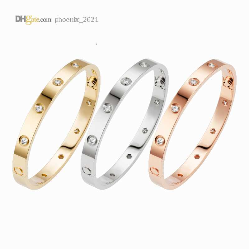 Bangle Designer Bracelets Screw Bracelet 10 Diamonds Luxury Jewelry Fashion Accessories Steel Gold-Plated Gold/Silver/Rose Gold Never Fade Not Allergic
Bangle Designer Bracelets Screw Bracelet 10 Diamonds Luxury Jewelry Fashion Accessories Steel Gold-Plated Gold/Silver/Rose Gold Never Fade Not Allergic
