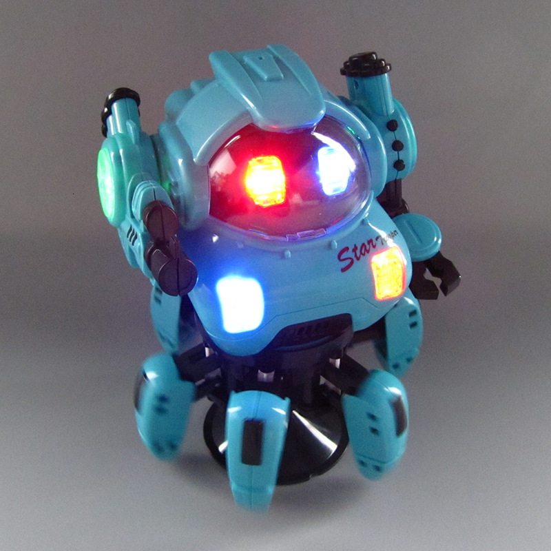 Funny Toys Dance Music 6 Claws Robot Octopus Spider Robots Vehicle Birthday Gift For Children Kids Early Education Baby Toy Boys Girls 230626