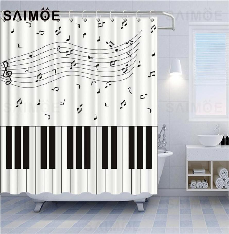 SAIMOE Piano Keys Shower Curtains Waterproof Music Lovers Bath Curtain Musical Note Curtains For Bathroom Home Decor With Hooks5002950
SAIMOE Piano Keys Shower Curtains Waterproof Music Lovers Bath Curtain Musical Note Curtains For Bathroom Home Decor With Hooks5002950