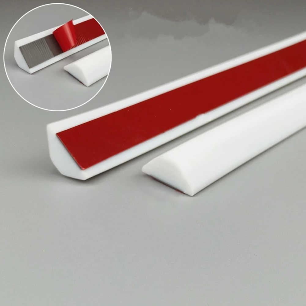 Bathroom Retention Water Barrier Strip Dry Wet Separation Silicone Seal Strip Bendable Barrier Water Stopper 30/50/80/100/200cm
