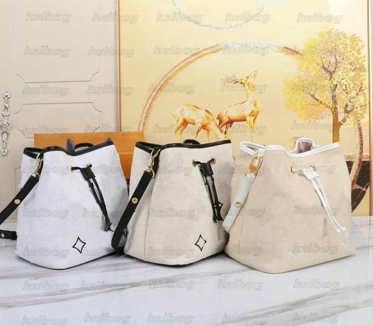 2023SS By The Pool Neonoe MM Designer Woven Bucket Bag Raffia Cotton Drawstring Bags Embroidered Monograms Summer Shouler Bag, #1
2023SS By The Pool Neonoe MM Designer Woven Bucket Bag Raffia Cotton Drawstring Bags Embroidered Monograms Summer Shouler Bag, #1