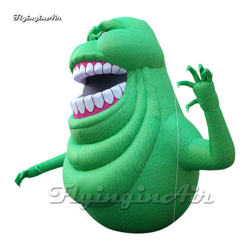 Wonderful Halloween Character Inflatable Slimer Ghostbusters Green Monster Airblown Ghost With Blower For Event Show