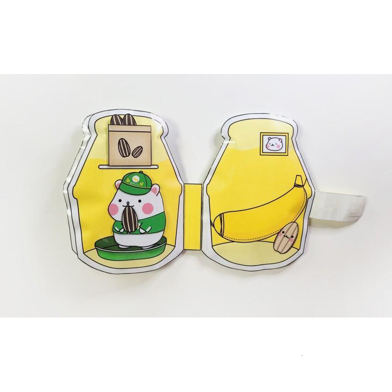 Adhesive Stickers Banana milk Squishy book Hamster Milk DIY Book handmade squishy 230627
