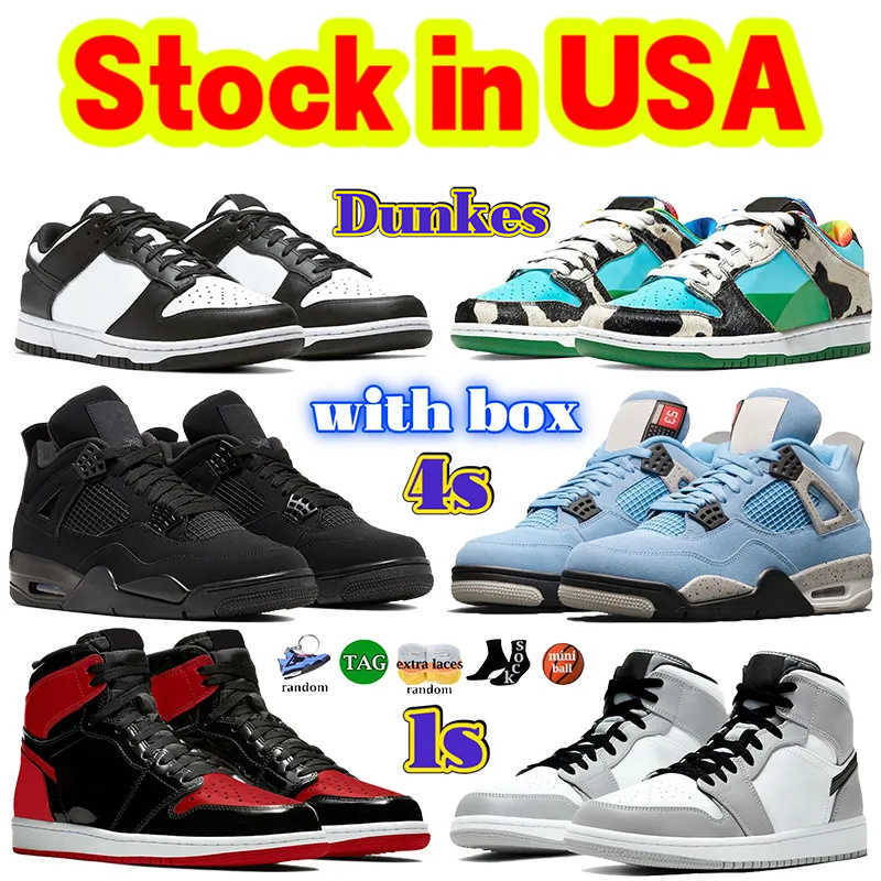 TOP 1s 4s Basketball shoes with box Men Women Sneakers dunkes Stock in US Local Warehouse 1 4 mens sport shoes low whith black panda SB OG mens sneaker designer trainers, 28 court purple white
TOP 1s 4s Basketball shoes with box Men Women Sneakers dunkes Stock in US Local Warehouse 1 4 mens sport shoes low whith black panda SB OG mens sneaker designer trainers, 28 court purple white