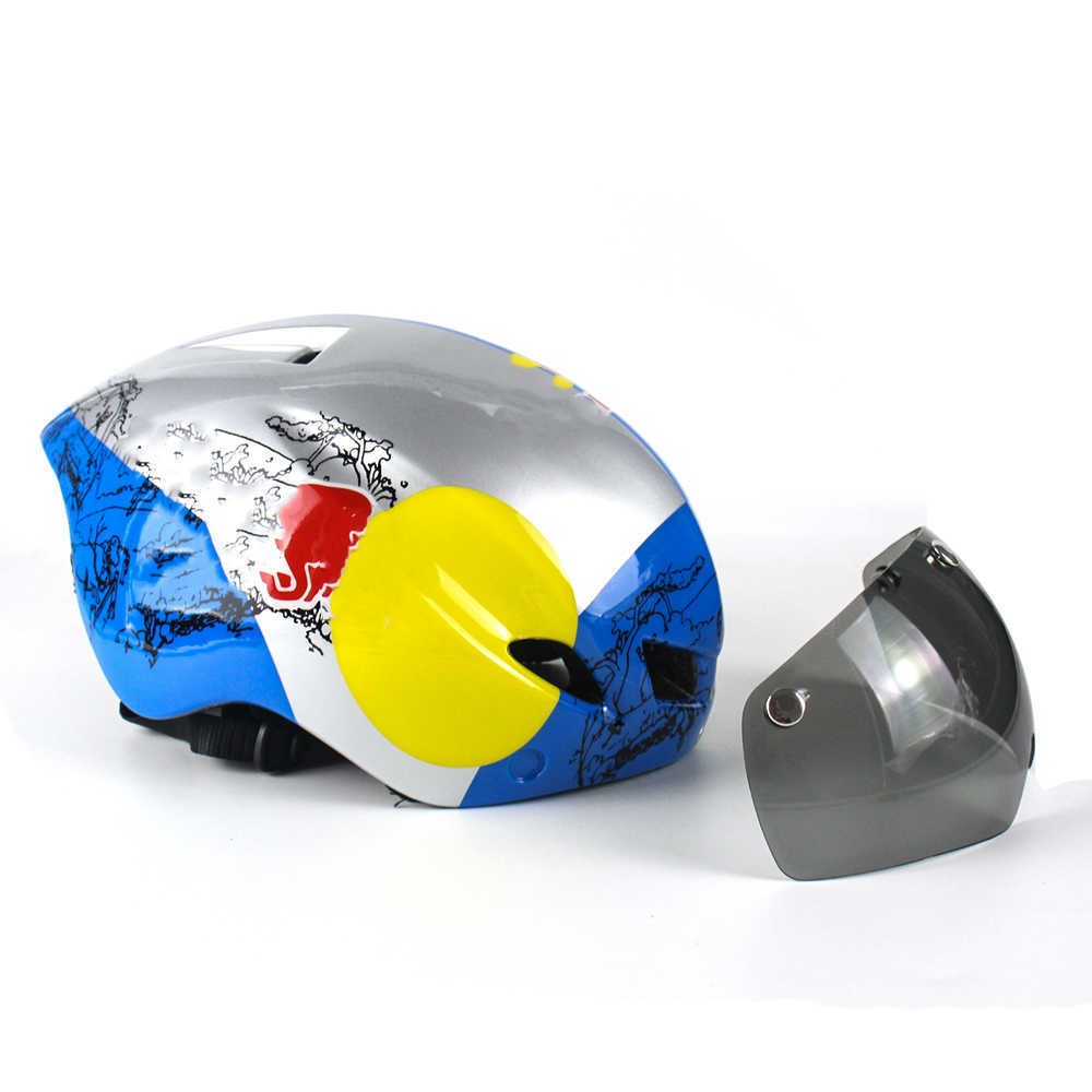 Cycling Helmets Cycling helmet Outdoor sports helmet aero tt Time trial Road bike helmets Riding red MTB mountain bike helmet Bicyc equipment HKD23062