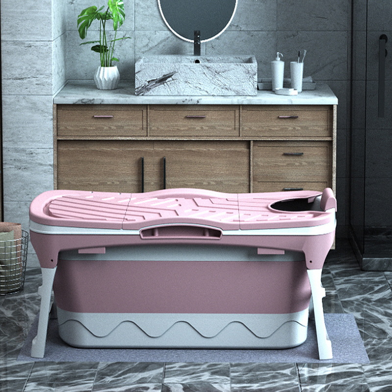 Folding Bathtub Outdoor Household Portable Full Body Bath Basin Adult u0026 Childrens Four Seasons Swimming Pool Bathroom Supplies