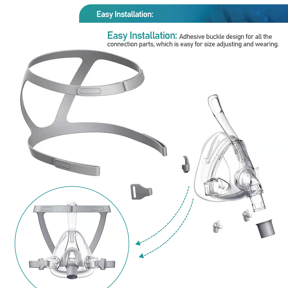 Other Health Beauty Items F4N5B CPAP Mask for Auto AP Pillow Full Face Silicone Material Size SML with Headgear Fast 230626