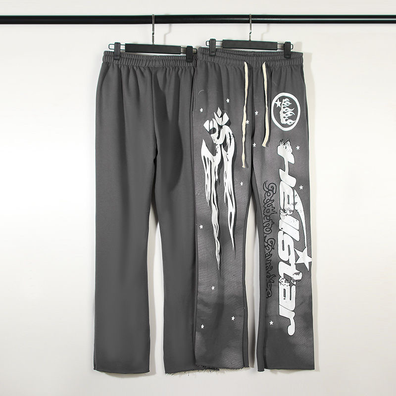Flare Hellstar Studios grey mud print vintage ins wash water patchwork athleisure pants bell bottoms Men Plus Size Pants MLXL2XL
Flare Hellstar Studios grey mud print vintage ins wash water patchwork athleisure pants bell bottoms Men Plus Size Pants MLXL2XL