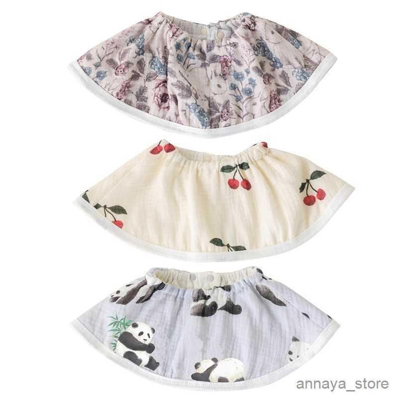 Bibs Cloths Baby Petal Bibs Rotating 2-layer Bibs Soft Newborn Bibs R230628