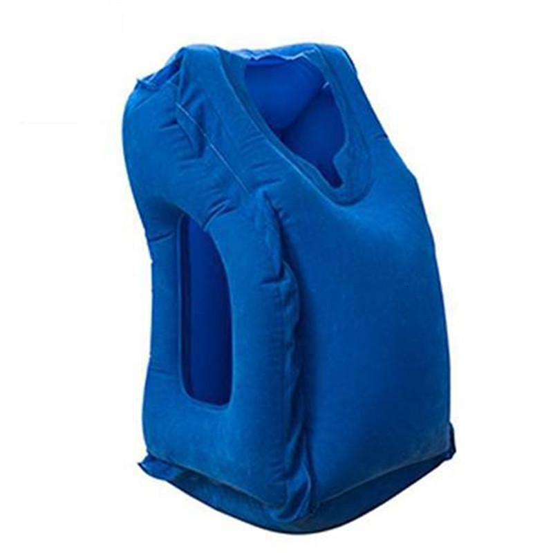 Pillow Inflatable Travel Sleeping Bag Portable Cushion Neck for Men Women Outdoor Airplane Flight Train Easy 230626