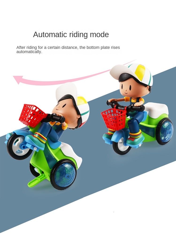 Funny Toys Stunt Tricycle 01 12 Years Old Sound Moving Children Baby Boys and Girls Electric Dancing 230626