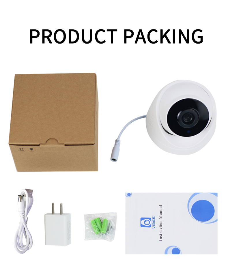A5 Two-Way Audio Mini Camera Digital Video Record 1080P Comcorders WiFi Wireless Mobile APP Remote Home Surveillance Baby Monitor Nanny Cam Panoramic 