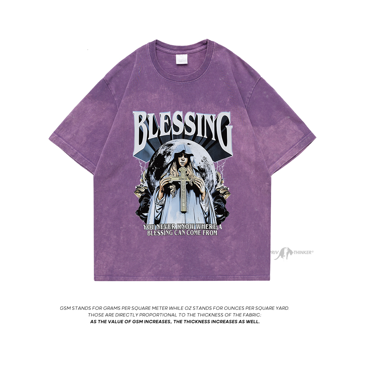 Men's T-Shirts Extfine Mary Blessing T-shrits Men Streetwear Tie Dye T Shirt Oversized Acid Washed Cross T shirts Top y2k Men's Clothing 230