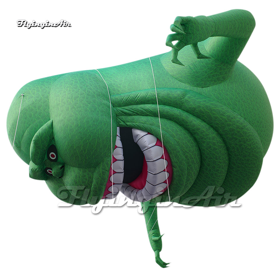 Wonderful Halloween Character Inflatable Slimer Ghostbusters Green Monster Airblown Ghost With Blower For Event Show