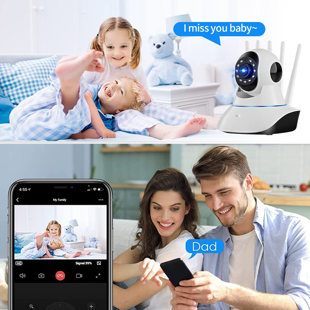 A1 Mini Wifi Wireless IP Surveillance Camera Smart Home Security Baby Monitor CCTV 1080P 360 Rotate LED Night Vision Motion Detection Camcorder Video 