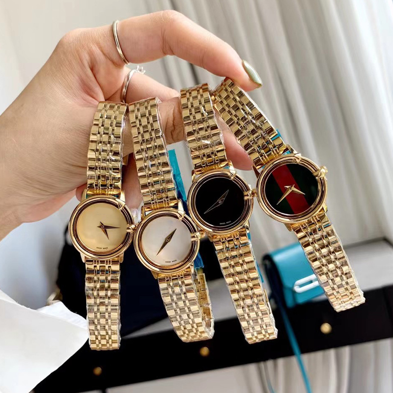 Fashion Full Brand Wrist Watch Women Ladies Style Luxury With Logo Steel Metal Band Quartz Clock G 138, Gold silver white
Fashion Full Brand Wrist Watch Women Ladies Style Luxury With Logo Steel Metal Band Quartz Clock G 138, Gold silver white