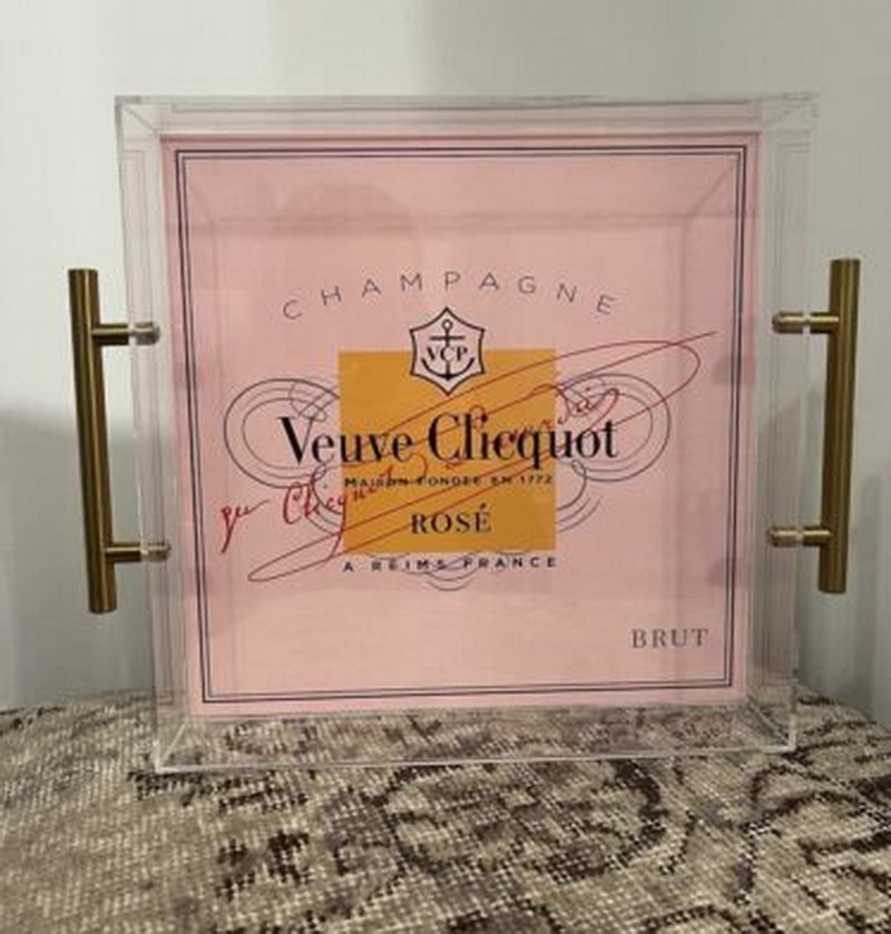 Dishes Plates Veuve Clicquot Champagne Orange Tray Drop Delivery Home Garden Kitchen Dining Bar Dinnerware