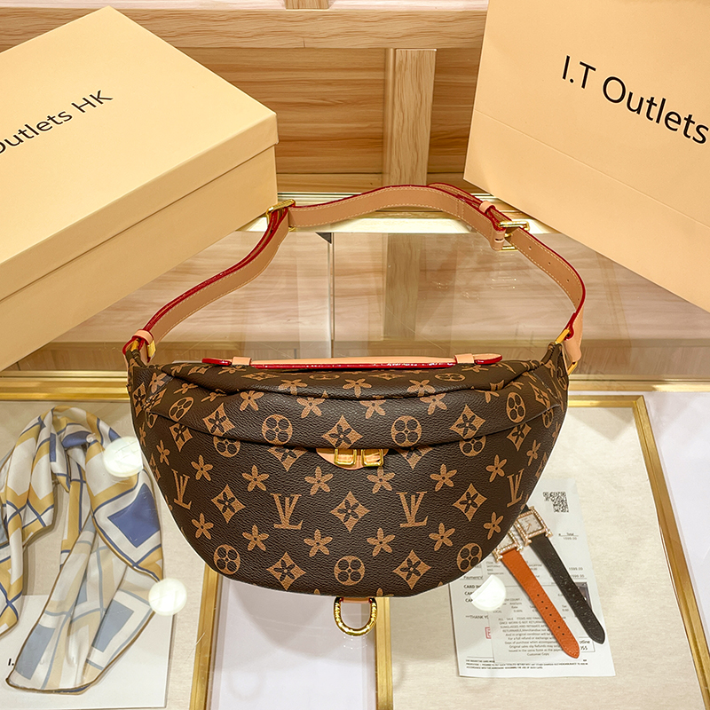Classic style Bumbag Cross Body Designer Shoulder Bag Brown flower Luxury Leather Waist Bags Temperament Fanny Pack Bum Waist pocket M44336 43644 AA1
