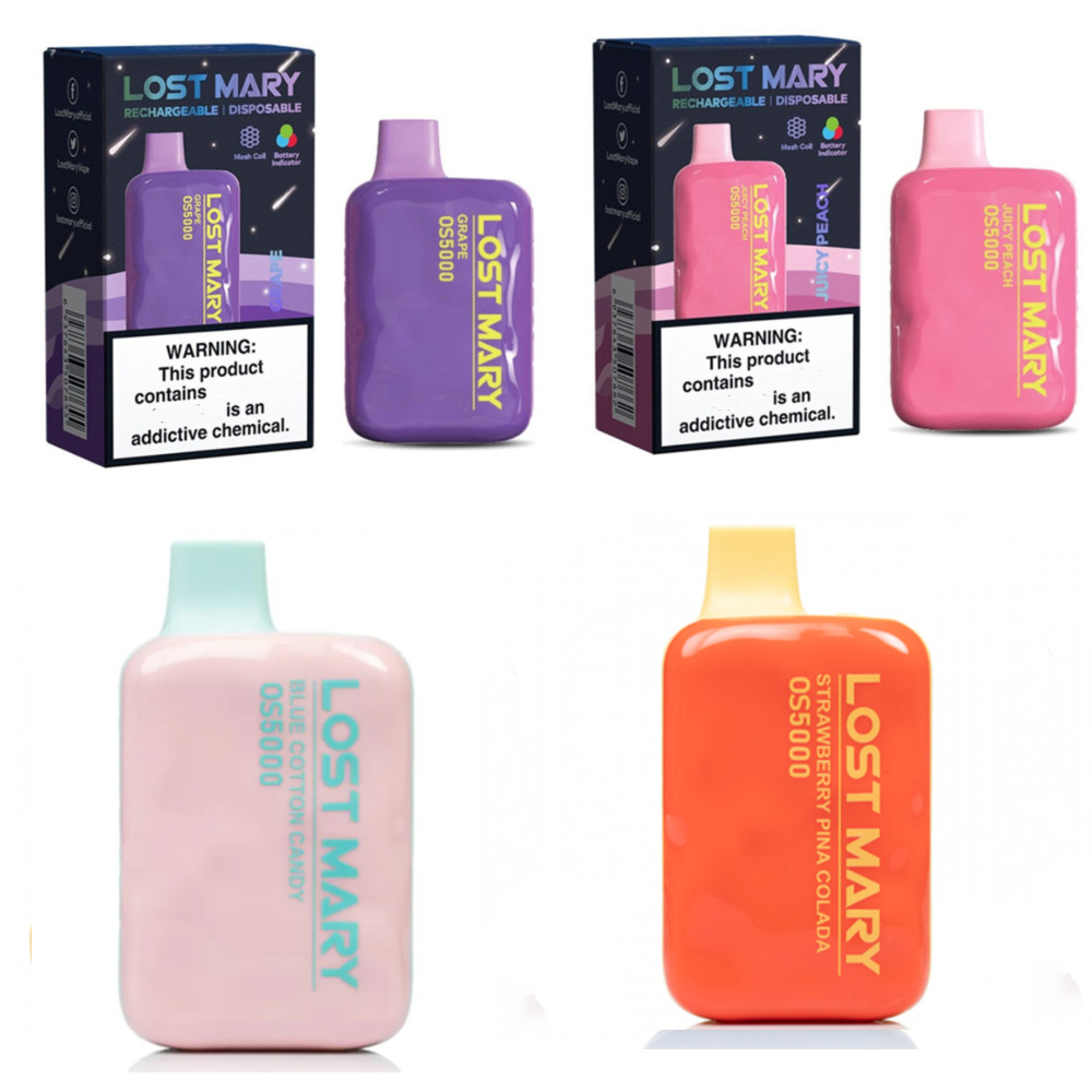 Lost mary puff 5000 5000 puffs Disposable vape 5000 With Dual Mesh Coil & charging port & various flavors
Lost mary puff 5000 5000 puffs Disposable vape 5000 With Dual Mesh Coil & charging port & various flavors