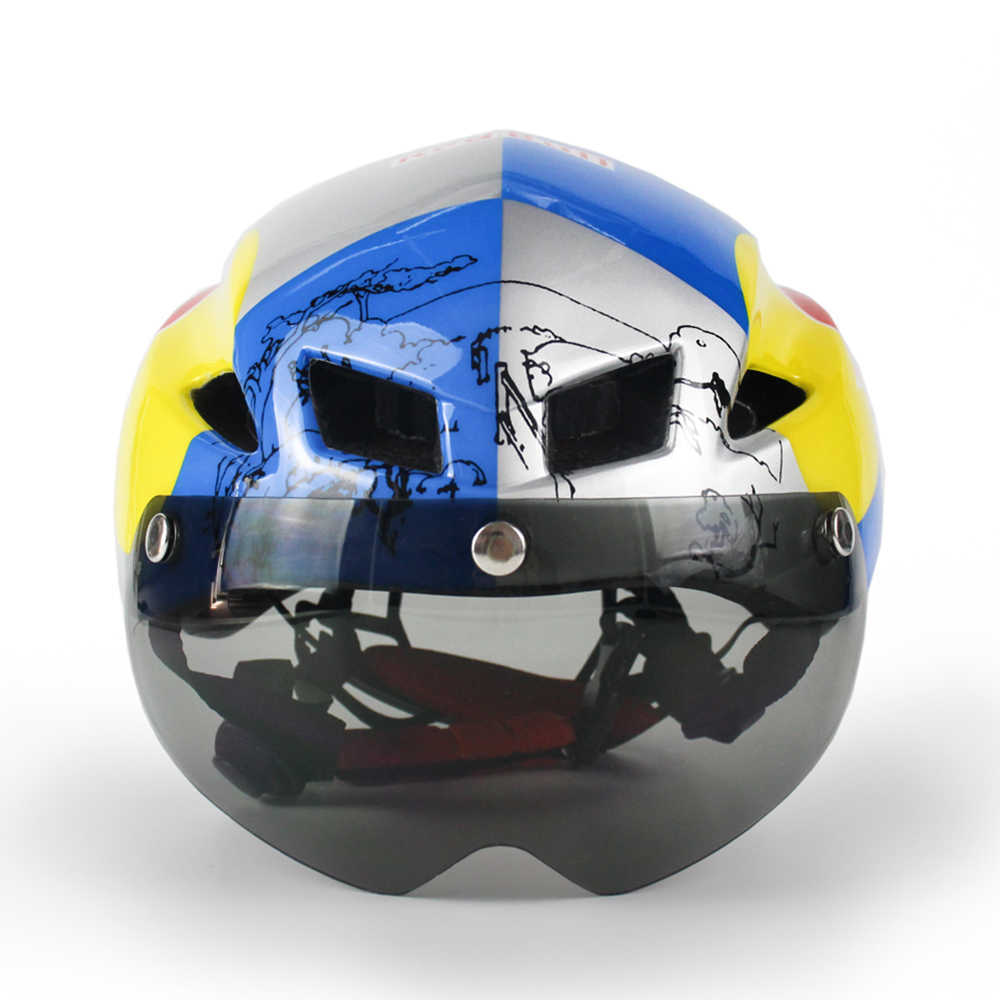 Cycling Helmets Cycling helmet Outdoor sports helmet aero tt Time trial Road bike helmets Riding red MTB mountain bike helmet Bicyc equipment HKD23062