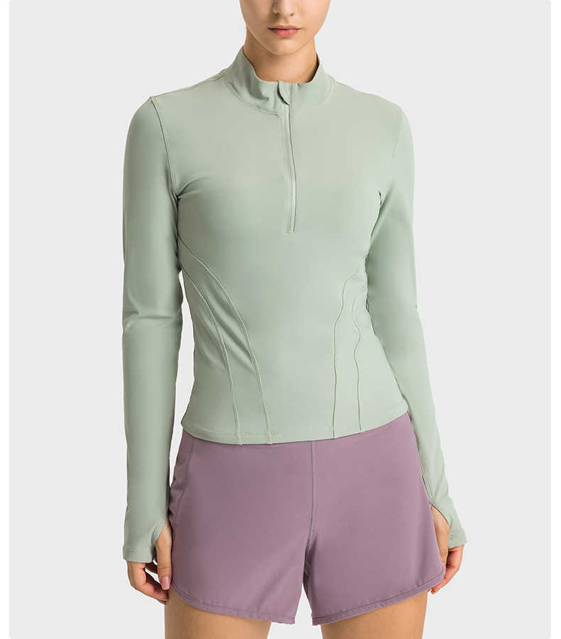 Sport Yoga Women's Long Sleeve Top Gym Shirts Yoga Fitness Sport Womens Clothing wear Half Zip Elastic Force Blouse Jacket L-23 LL-2023, White
Sport Yoga Women's Long Sleeve Top Gym Shirts Yoga Fitness Sport Womens Clothing wear Half Zip Elastic Force Blouse Jacket L-23 LL-2023, White