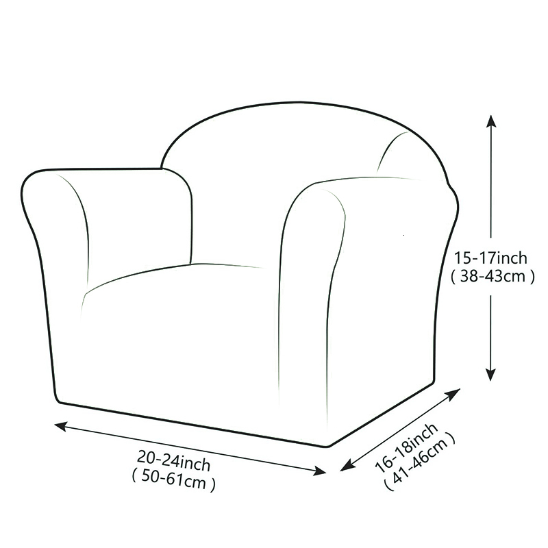 Chair Covers 1 Seat Children Mini Cover Stretch Slipcover Couch Size Armchair Case Soft Solid Color Elastic Sofa 230626