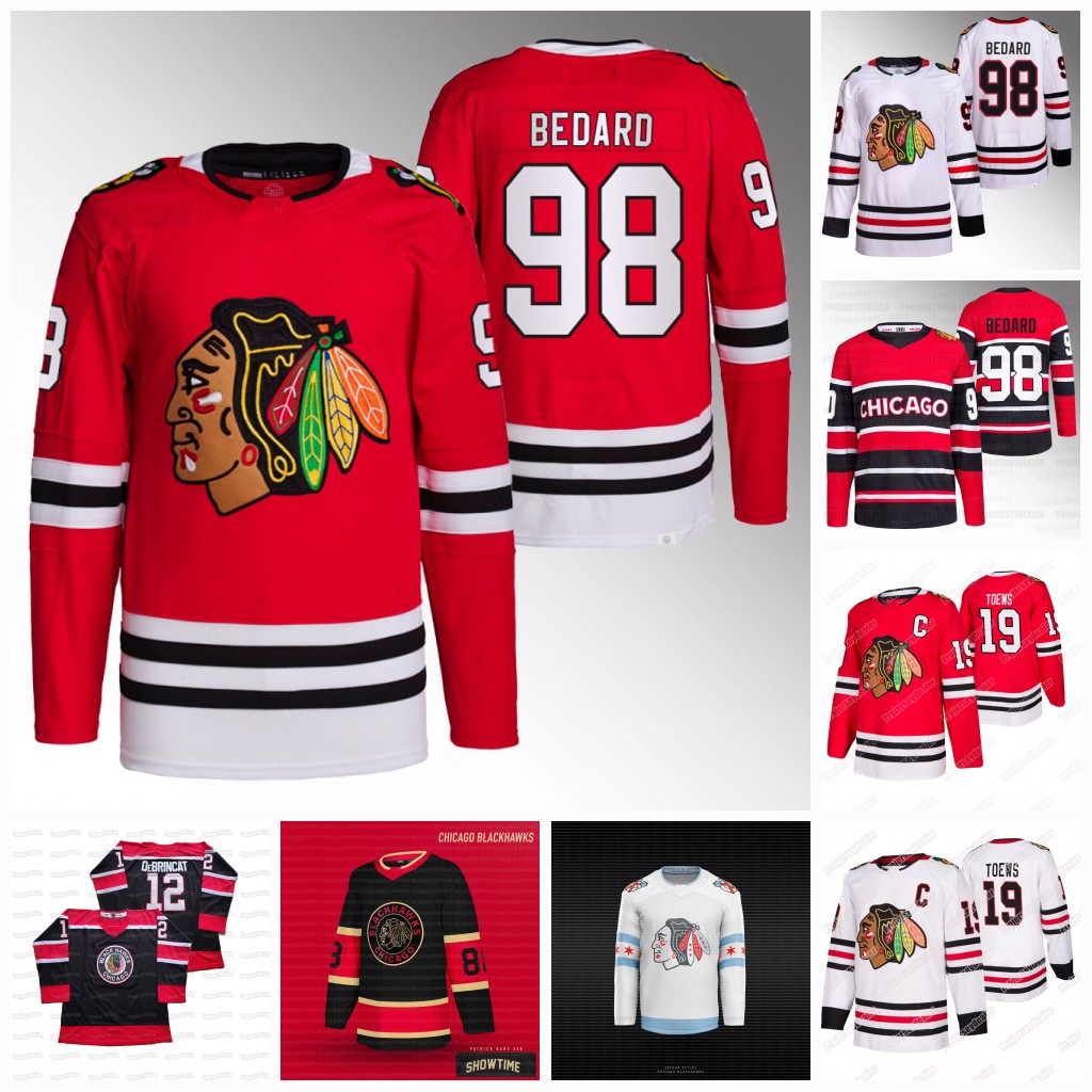 98 Connor Bedard 2023 Blackhawks Jerseys Taylor Hall Jonathan Toews Andreas Athanasiou Seth Jones Nick Foligno Raddysh Tyler Johnson Jason Dickinson Chicago, 2021 away
98 Connor Bedard 2023 Blackhawks Jerseys Taylor Hall Jonathan Toews Andreas Athanasiou Seth Jones Nick Foligno Raddysh Tyler Johnson Jason Dickinson Chicago, 2021 away