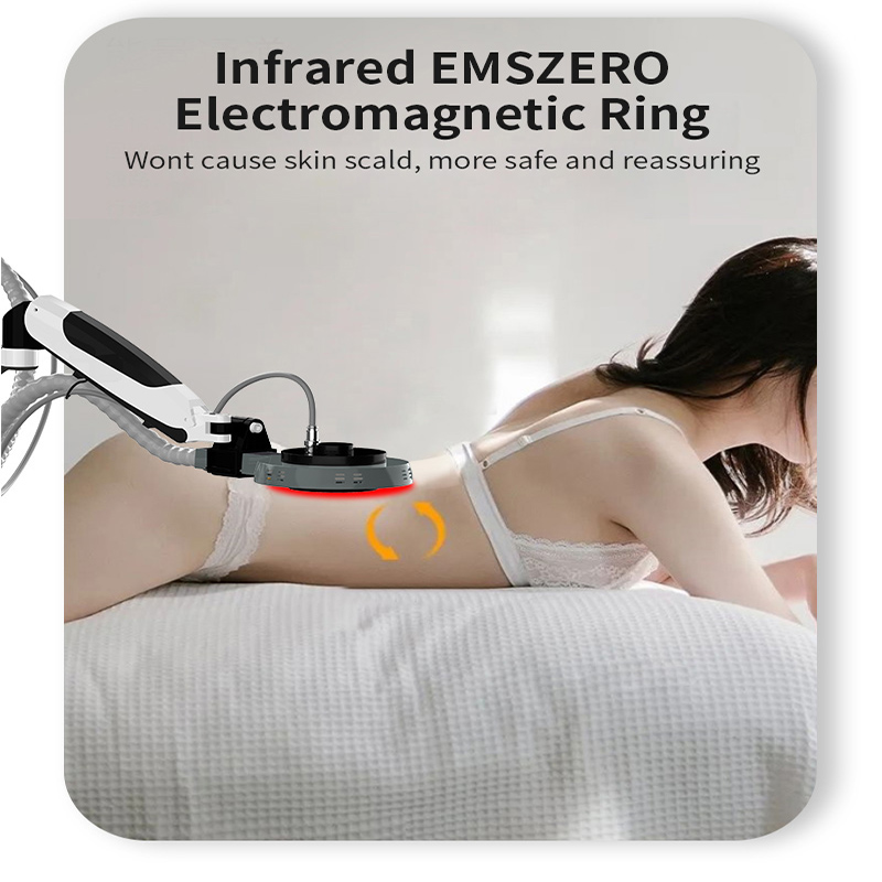 EMSzero High Tech Muscle Sculpt Stimulator Machine Electromagnetic Tesla Body Sculpting Infrared Light RF Equipment