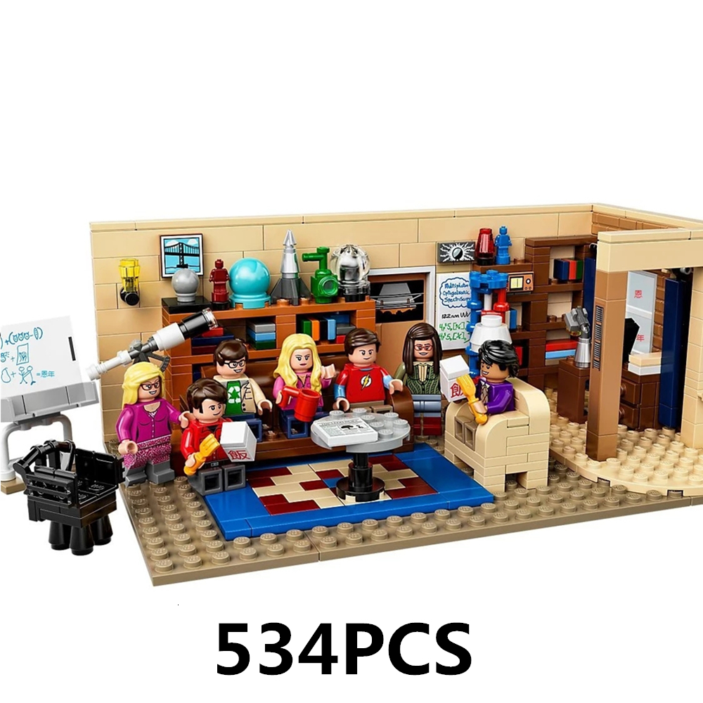 

Blocks IN STOCK 21302 Big Bang Ideas Theory Street View Moc Architecture Brick Modular Model Building Kid Toys Christmas Gift 230626