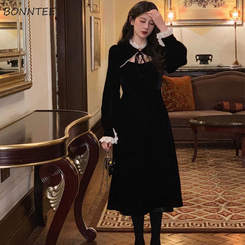 Dresses Dress Women Autumn Elegant Teenagers Retro Design Soft Patchwork Simple Midcalf Korean Style Fashion New Chic Daily Long Sleeve, Blue
Dresses Dress Women Autumn Elegant Teenagers Retro Design Soft Patchwork Simple Midcalf Korean Style Fashion New Chic Daily Long Sleeve, Blue