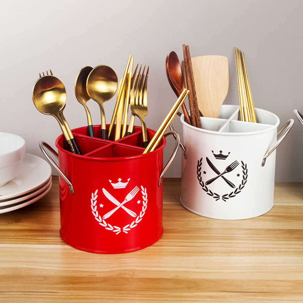 Update For Kitchen Knife Fork Racks Thickened Removable Cutlery Drain Rack New Multifunctional Non Slip Nordic Style