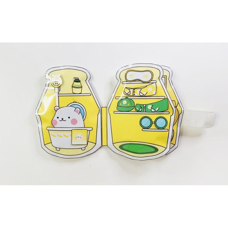 Adhesive Stickers Banana milk Squishy book Hamster Milk DIY Book handmade squishy 230627