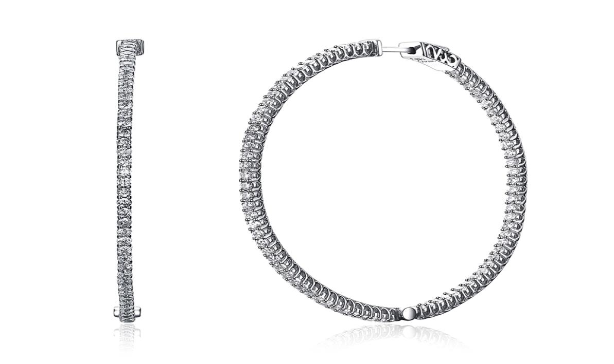 Recommend 56mm large Real Sterling silver hoop earring micro pave tiny crystal jewelry jewellery big 925 silver circle earrings3484879
Recommend 56mm large Real Sterling silver hoop earring micro pave tiny crystal jewelry jewellery big 925 silver circle earrings3484879
