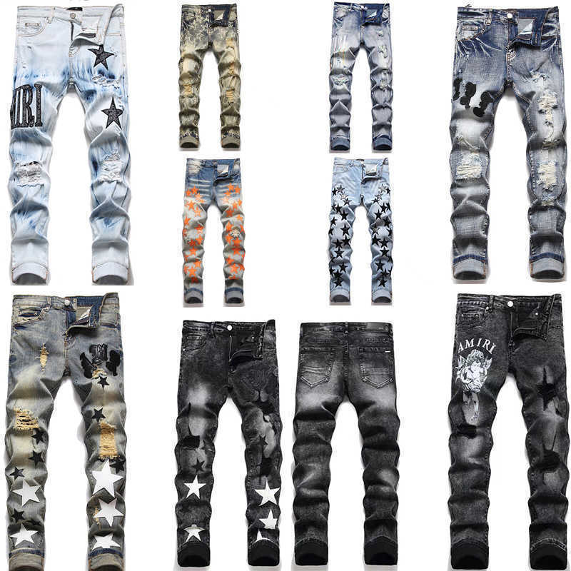 Amirs Designer Mens Jeans High Street Hole Star Patch Men's Womens Embroidered Panel Trousers Stretch Slim-fit Size /30/31/32/33/34/36/381uc4
Amirs Designer Mens Jeans High Street Hole Star Patch Men's Womens Embroidered Panel Trousers Stretch Slim-fit Size /30/31/32/33/34/36/381uc4