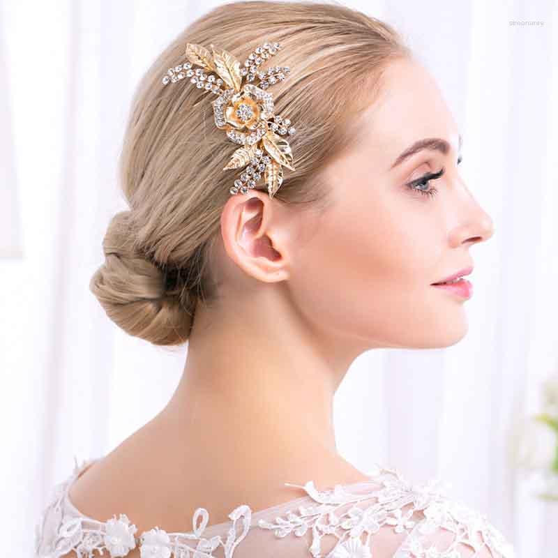 Hair Clips High Grade Golden Wedding Bridal Rhinestone Flower Accessories Bridesmaid Clip Comb Shiny Bride Jewelry TEN
Hair Clips High Grade Golden Wedding Bridal Rhinestone Flower Accessories Bridesmaid Clip Comb Shiny Bride Jewelry TEN