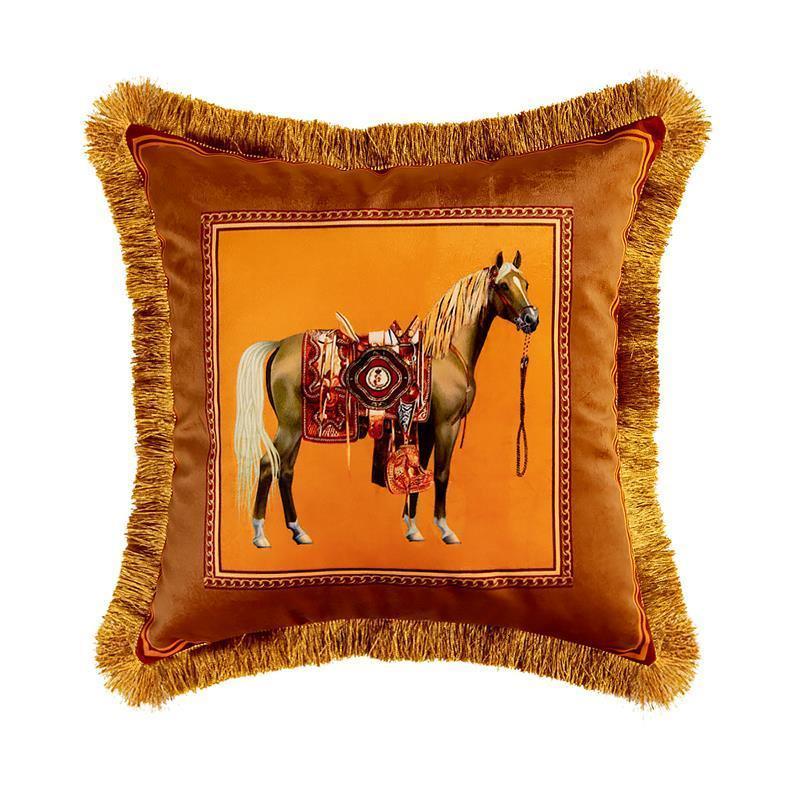Decorative Pillow Retro Veet Throw Pillows Sofa Tassel Cushion Home Decoration Hugs Office Are Available 230626