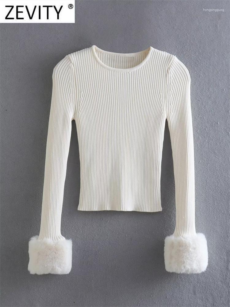 Women' Sweaters Zevity Women Fashion Artificial Fur Effect Long Sleeve Design Short Knitting Sweater Female Chic Crop Pullovers Tops SW3209, Daa sw3209
Women' Sweaters Zevity Women Fashion Artificial Fur Effect Long Sleeve Design Short Knitting Sweater Female Chic Crop Pullovers Tops SW3209, Daa sw3209