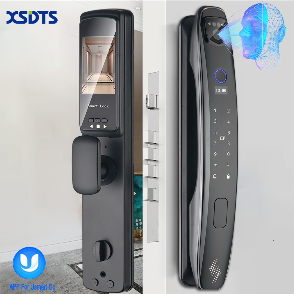Door Locks 3D Face Smart Lock Security Camera Monitor Intelligent Fingerprint Password Biometric Electronic Key Unlock Usmart Go 230626
Door Locks 3D Face Smart Lock Security Camera Monitor Intelligent Fingerprint Password Biometric Electronic Key Unlock Usmart Go 230626