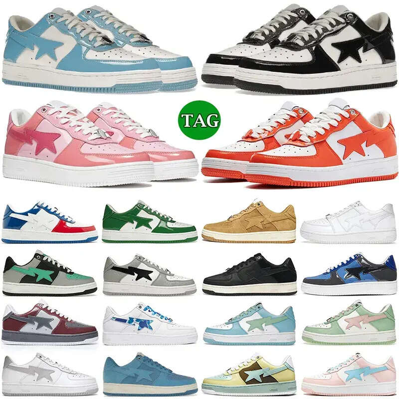 Designer Shoes for Men Women Sneakers Low Top Black White Baby Blue Orange Camo Green Suede Pastel Pink Nostalgic Bury Grey Mens 36-45