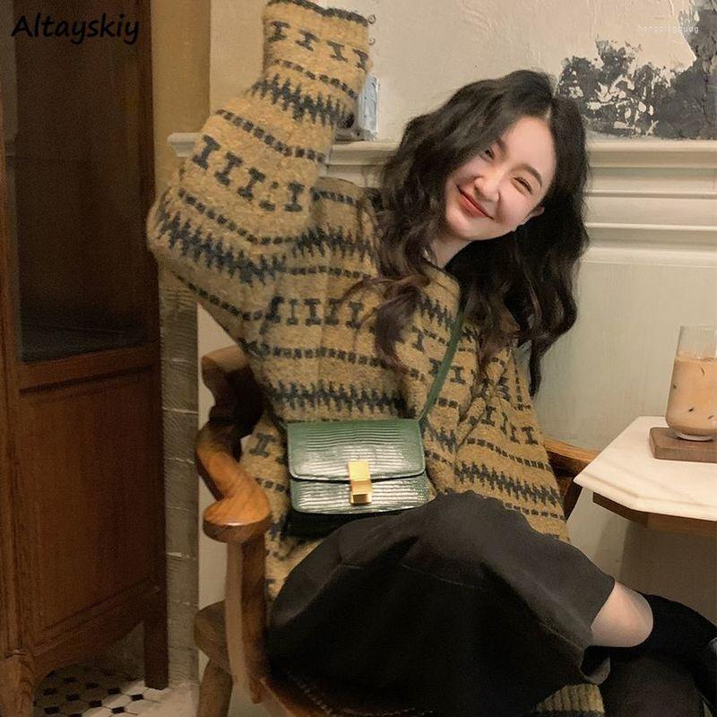 Women' Sweaters Pullovers Women Patchwork Letter O-neck Long Sleeve Autumn Retro Gentle Leisure Ladies Streetwear Fashion Chic Ulzzang Ins, Khaki
Women' Sweaters Pullovers Women Patchwork Letter O-neck Long Sleeve Autumn Retro Gentle Leisure Ladies Streetwear Fashion Chic Ulzzang Ins, Khaki