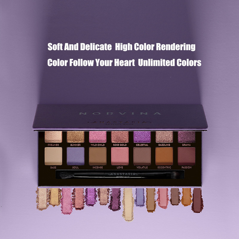 Eye Shadow Makeup 14 Colors shadow Palette Set Renaissance Soft Glam Matte Shimmer Earth Color Waterproof Lasting Fine Pigment Board 230211