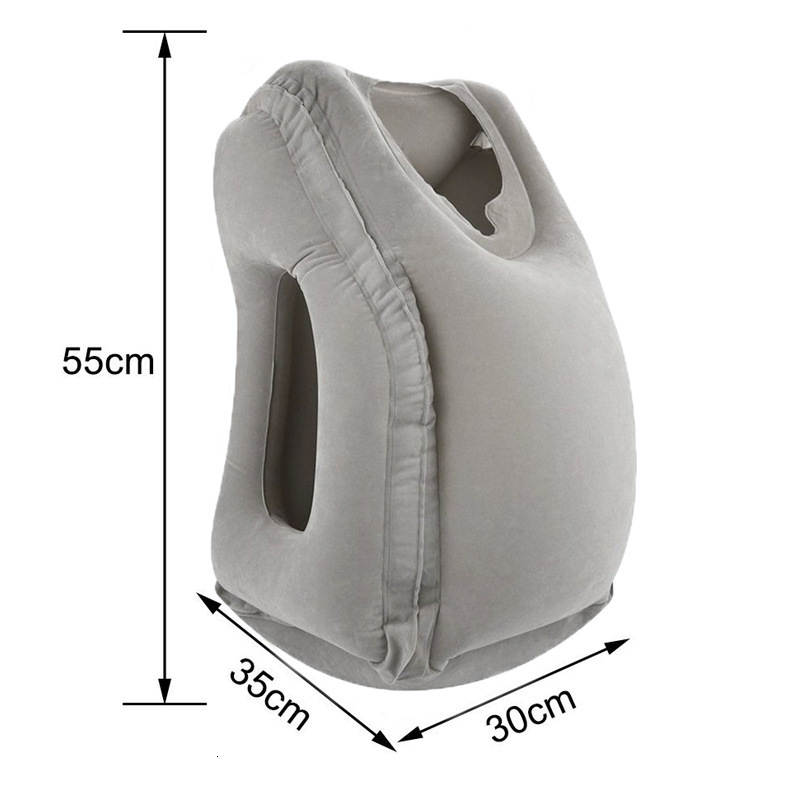 Pillow Inflatable Travel Sleeping Bag Portable Cushion Neck for Men Women Outdoor Airplane Flight Train Easy 230626