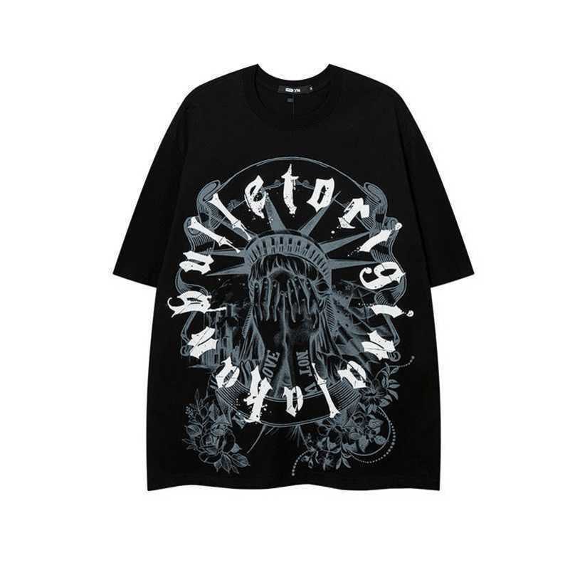 American retro original fashion label high street short sleeved men's ins European and American street style hiphop fried street half sleeved T-shirt top, Black 240g
American retro original fashion label high street short sleeved men's ins European and American street style hiphop fried street half sleeved T-shirt top, Black 240g