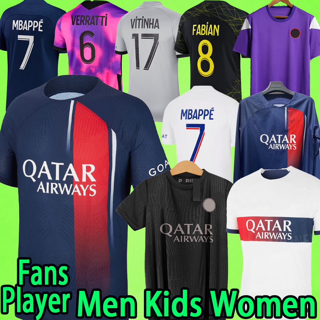 Maillot de foot PSGS 2023 2024 soccer jerseys Men Set Kids Kit third away SERGIO RAMOS 23 24 MBAPPE VERRATTI paris football shirt long sleeve Player version uniform boy, 22/23
Maillot de foot PSGS 2023 2024 soccer jerseys Men Set Kids Kit third away SERGIO RAMOS 23 24 MBAPPE VERRATTI paris football shirt long sleeve Player version uniform boy, 22/23