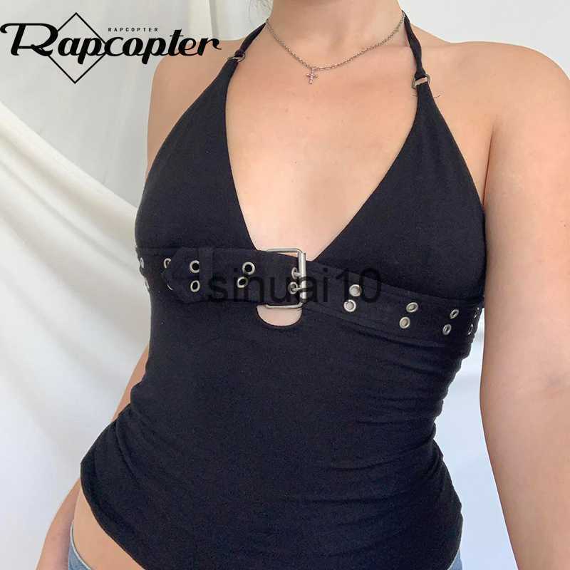 Women's T-Shirt Rapcopter y2k Bandage Crop Top Black Backless Halter Top Lace Up Cute Party Beach Summer Sweats Women Retro Basic Mini Vest Punk J230627
Women's T-Shirt Rapcopter y2k Bandage Crop Top Black Backless Halter Top Lace Up Cute Party Beach Summer Sweats Women Retro Basic Mini Vest Punk J230627